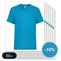 50 stuks Fruit Of The Loom - Valueweight Kinder T-Shirt Ronde Hals