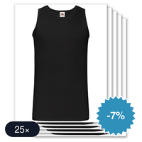 25 stuks Fruit Of The Loom - Valueweight Athletic Tanktop