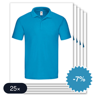25 stuks Fruit Of The Loom - Original Polo