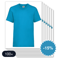 100 stuks Fruit Of The Loom - Valueweight Kinder T-Shirt Ronde Hals
