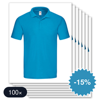 100 stuks Fruit Of The Loom - Original Polo