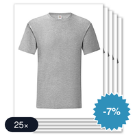 25 stuks Fruit Of The Loom - iconic T-Shirt