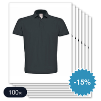 100 stuks B&C - Unisex Polo ID.001