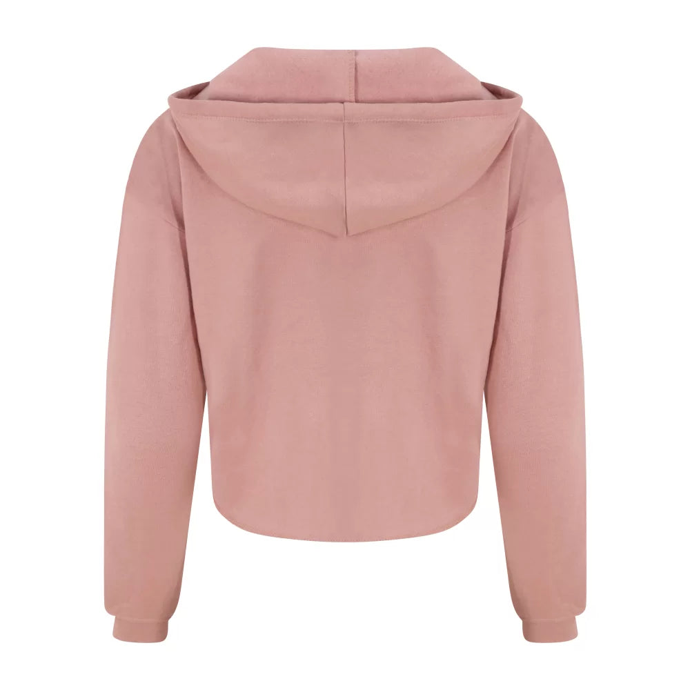 Just Hoods - Cropped Dames Hoodie - Dusty Pink