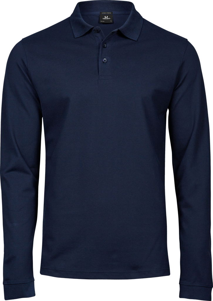Tee Jays - Luxury Stretch Polo lange mouwen - Navy