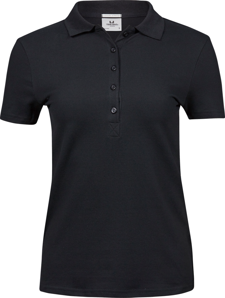 Tee Jays - Dames Luxury Stretch Polo - Black