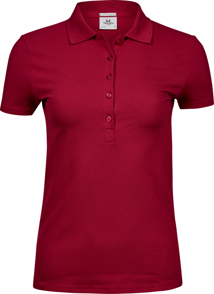 Tee Jays - Dames Luxury Stretch Polo - Deep Red
