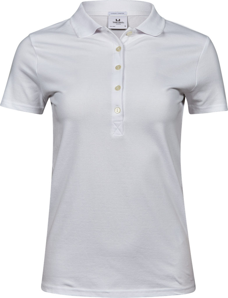 Tee Jays - Dames Luxury Stretch Polo - White
