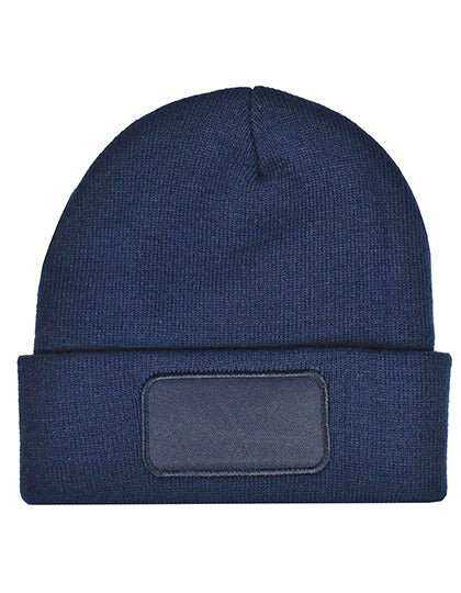 L-Merch - Beanie met Label - Navy