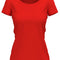Claire Crew Neck  Dames T-Shirt- Scarlet Red