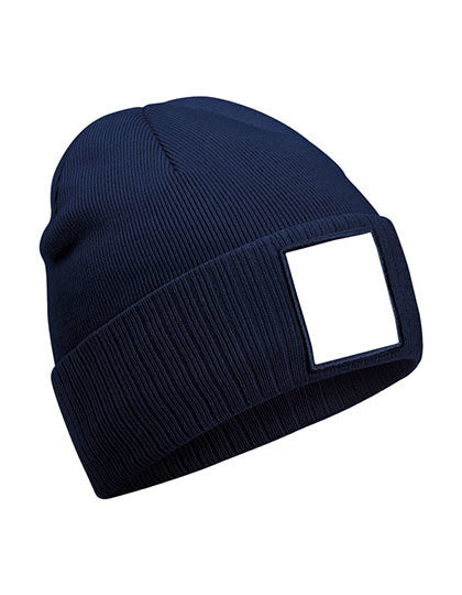 Beechfield - Appliqué Patch Muts - Oxford Navy/White