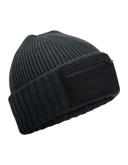 Beechfield - Rits Patch Muts - Graphite Grey/Black