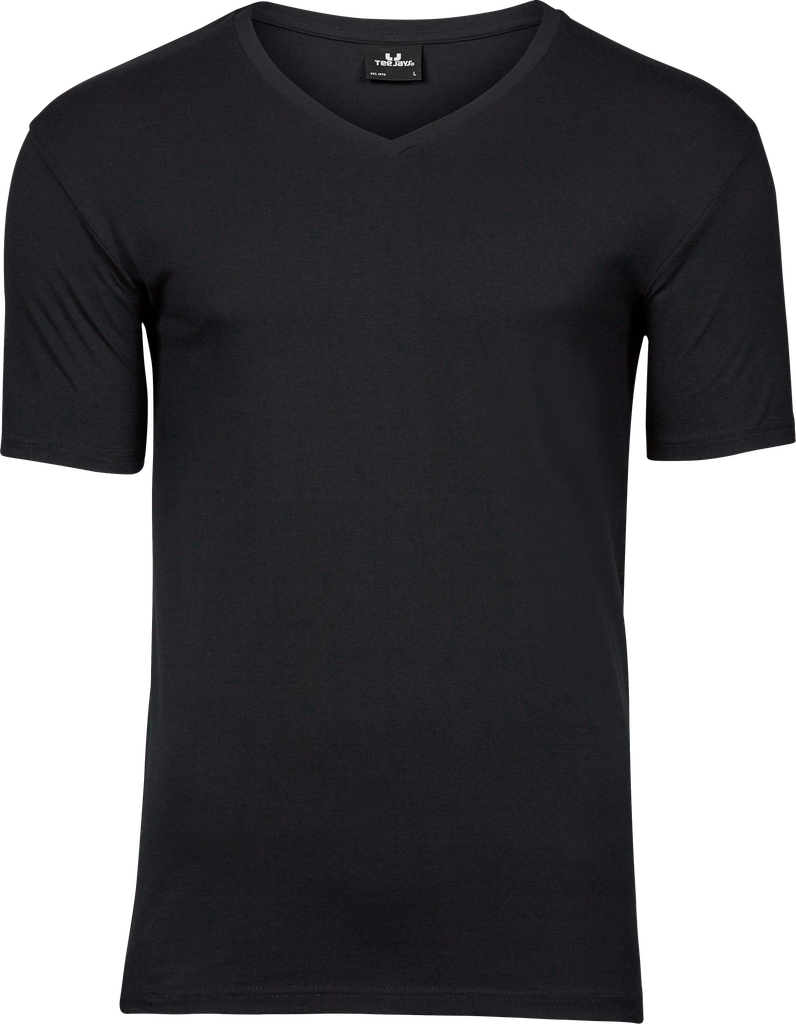 Tee Jays - Stretch V-Hals T-shirt - Black