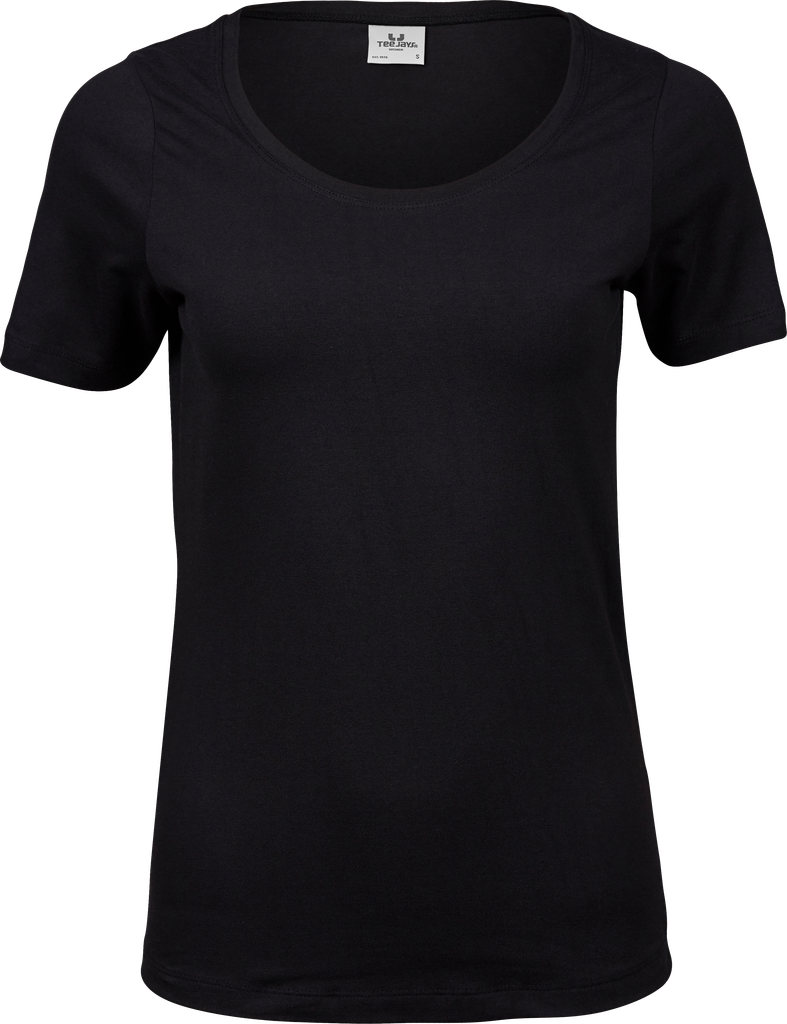 Tee Jays - Dames Stretch T-shirt - Black