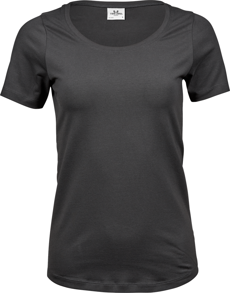 Tee Jays - Dames Stretch T-shirt - Dark Grey (Solid)