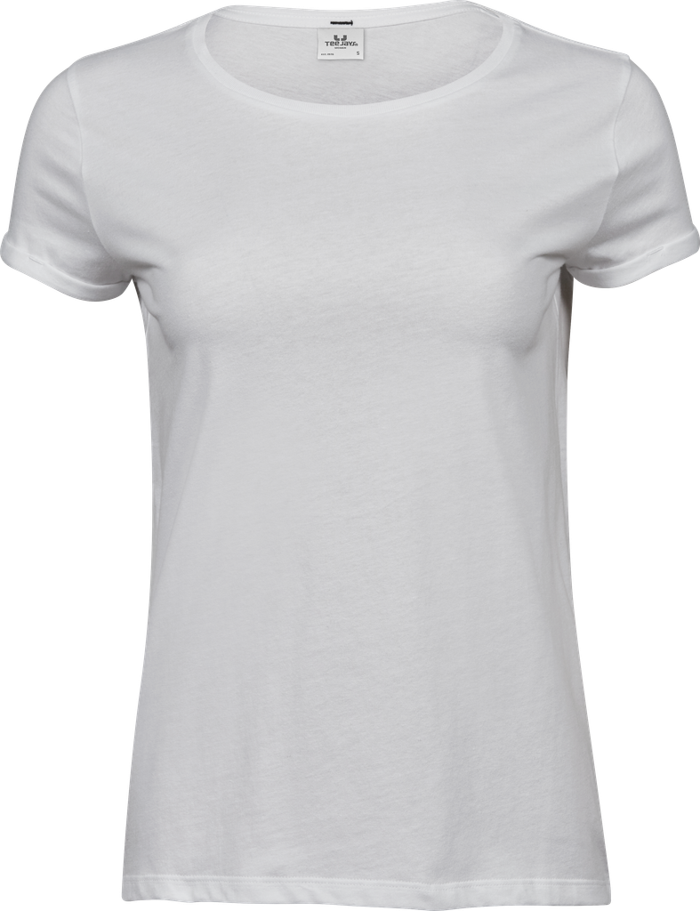 Tee Jays - Dames Roll-Up T-shirt - White