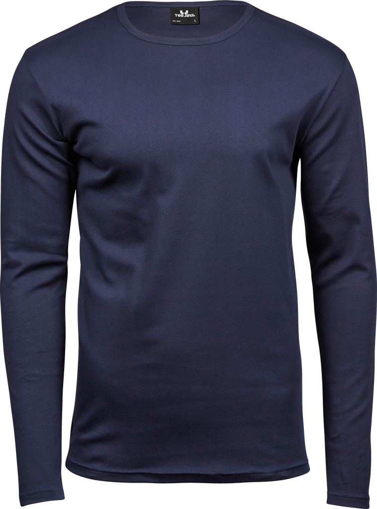 Tee Jays - Interlock T-shirt lange mouwen - Navy