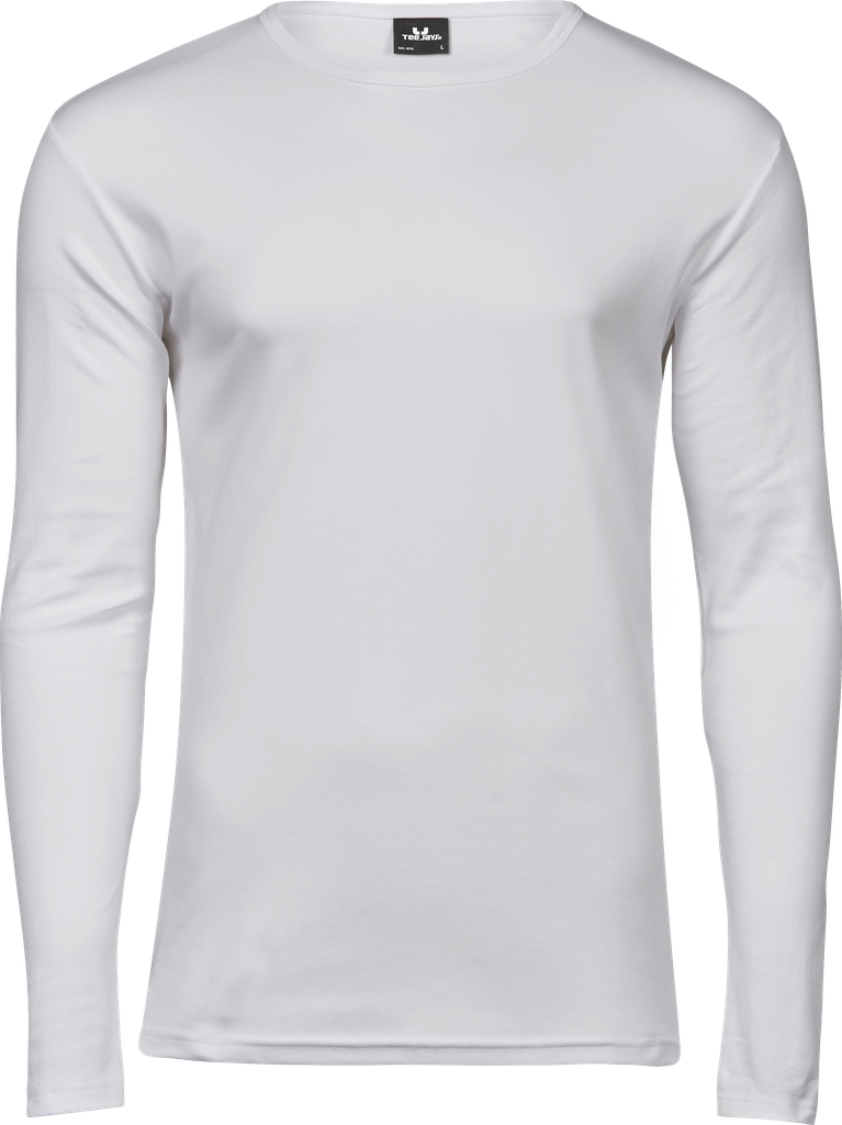 Tee Jays - Interlock T-shirt lange mouwen - White