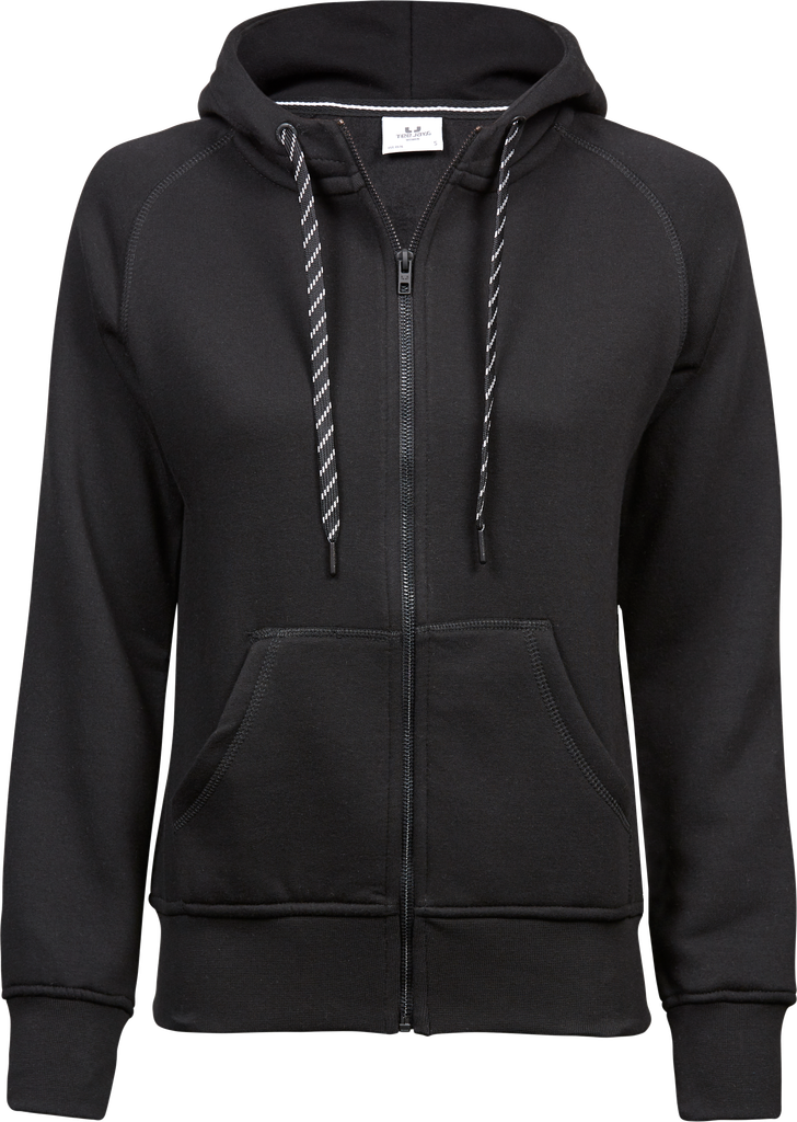 Tee Jays - Dames Fashion Hoodie met rits - Black