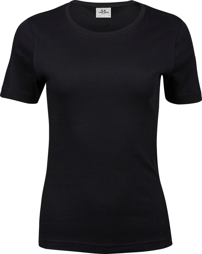 Tee Jays - Dames Interlock T-shirt - Black
