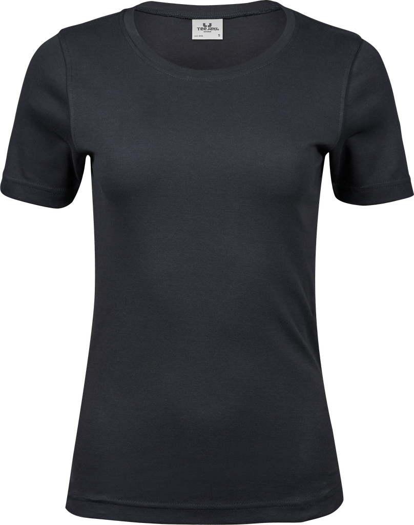 Tee Jays - Dames Interlock T-shirt - Dark Grey (Solid)