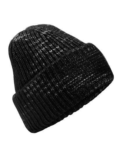 Beechfield - Chunky Knitted Patch Muts - Midnight Haze