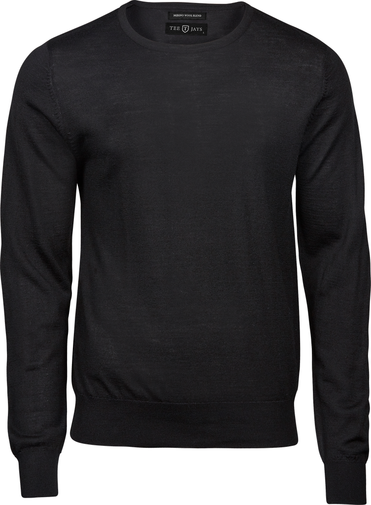 Tee Jays -  Crew Neck Pullover Sweater - Black