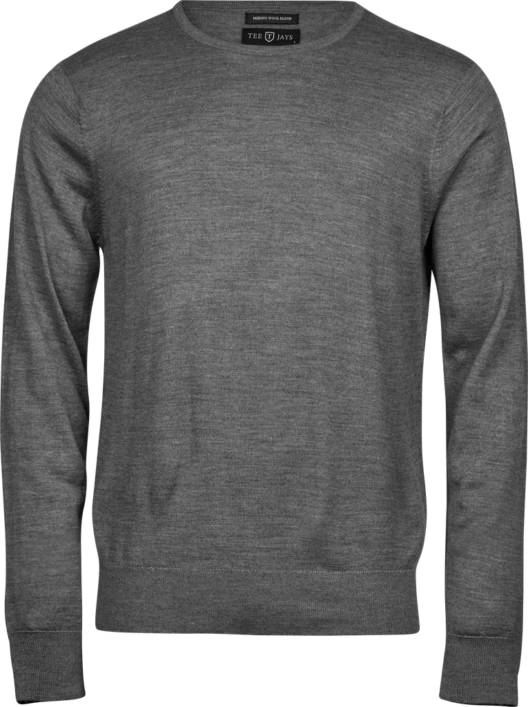 Tee Jays -  Crew Neck Pullover Sweater - Grey Melange