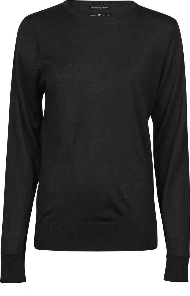 Tee Jays - Dames Crew Neck Pullover Sweater - Black