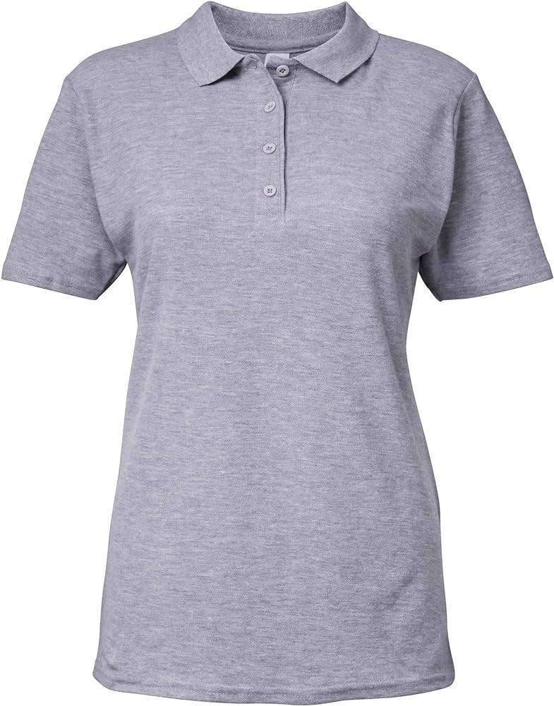 Gildan - Softstyle Piqué Dames Polo - Sport Grey (Heather)