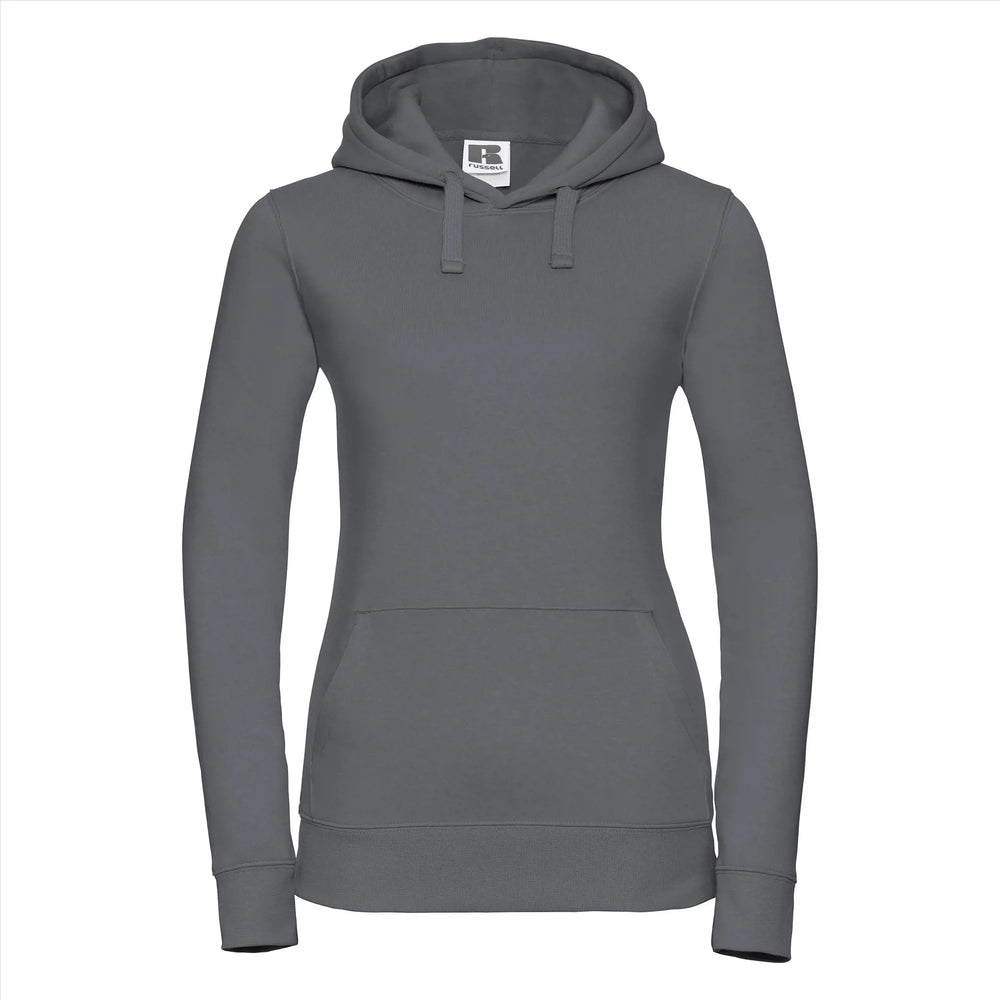 Russell - Authentic Hoodie Dames - Convoy Grey (Effen)