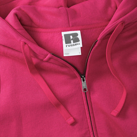 Russel - Authentic Hoodie met Rits Dames - Fuchsia