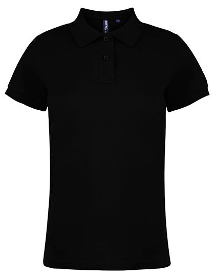 Asquith & Fox - Classic Fit Dames Polo  - Black