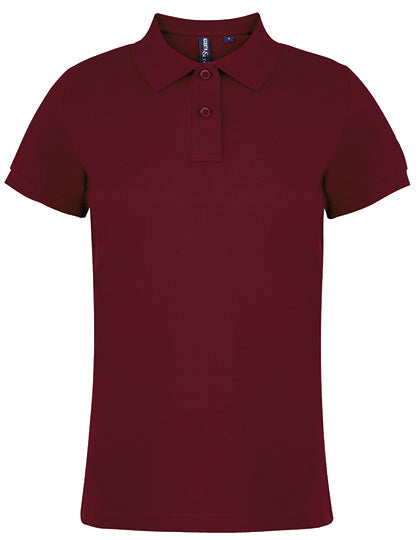 Asquith & Fox - Classic Fit Dames Polo  - Burgundy