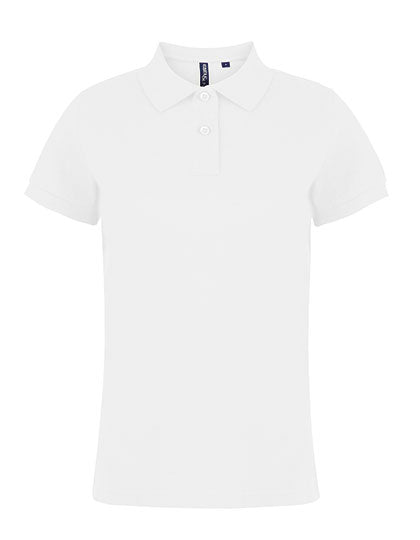 Asquith & Fox - Classic Fit Dames Polo  - White