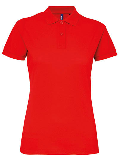 Asquith & Fox -Polycotton Blend Dames Polo - Red