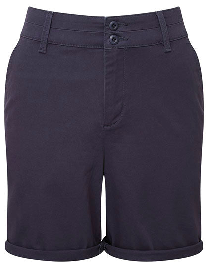 Asquith & Fox - Lightweight Chino Dames Korte Broek - Navy