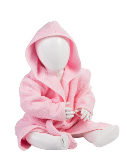 ARTG - Badjas met capuchon Baby - Light Pink/Light Pink