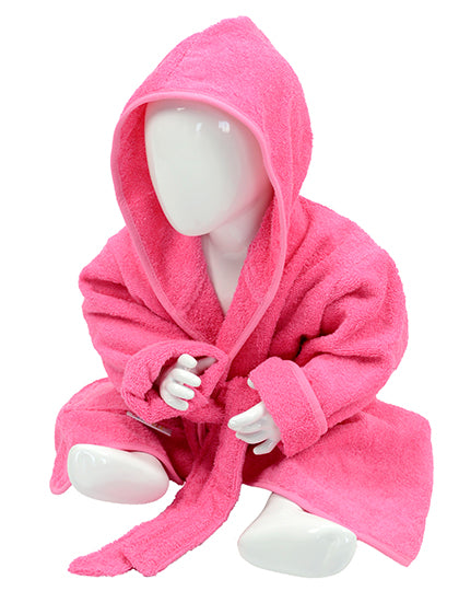 ARTG - Badjas met capuchon Baby - Pink/Pink