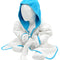 White/Aqua Blue