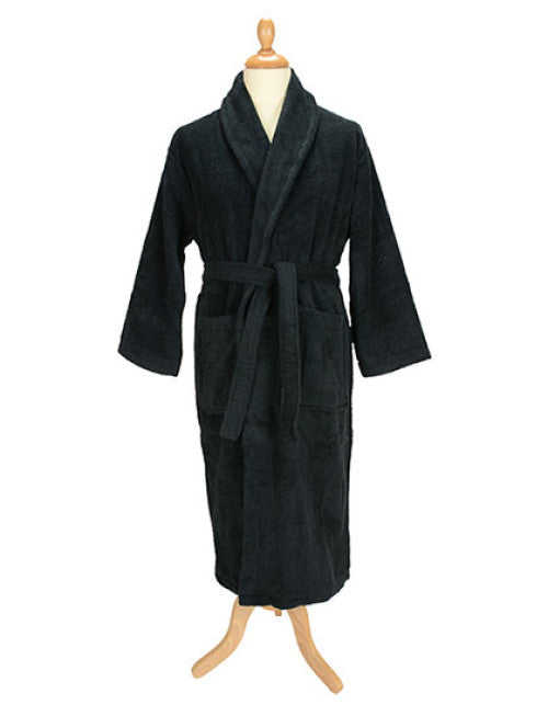 ARTG - Bathrobe Shawl Collar - Black