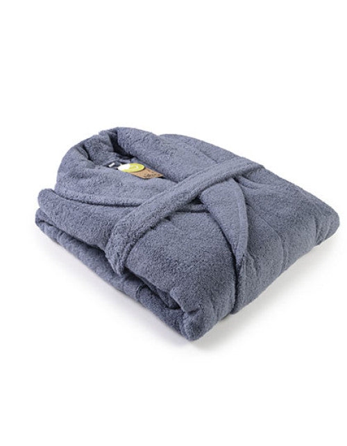 ARTG - Bathrobe Shawl Collar - Jeans Blue