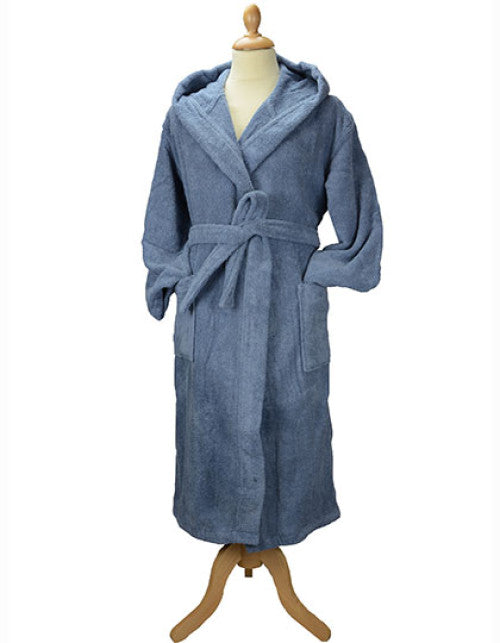 ARTG - Bathrobe With Hood - Jeans Blue