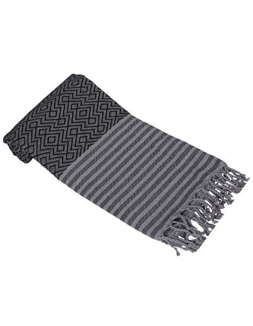 ARTG - Hamamzz Towel Kusadasi - Black / Grey