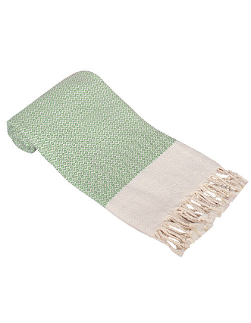 ARTG - Hamamzz Towel Kemer - Green / Cream
