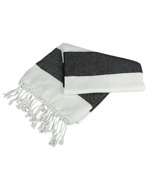 ARTG - Hamamzz® Hamam Towel Antalya - White / Black