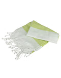 White / Lime Green