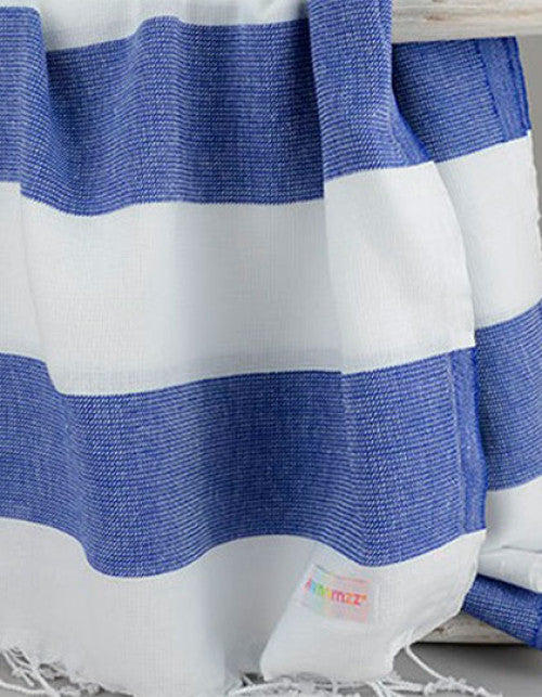 ARTG - Hamamzz® Hamam Towel Antalya - White / True Blue