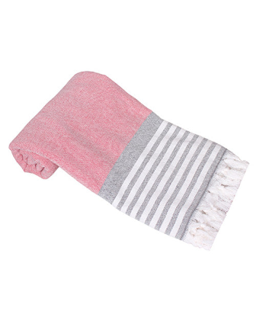 ARTG - Hamamzz Towel Rhodos - Red / White