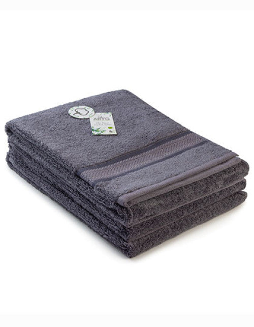 ARTG - Natural Bamboo Hand Towel - Dark Grey